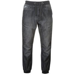 No Fear Men's Cuffed Jeans - Black Parallel Import