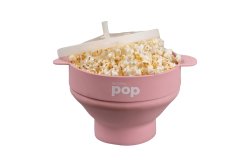 Micro Pop Silicone Microwave Popcorn Popper- Pink