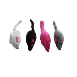 Iconic Pet Plush Mice Toy Assorted 4-PACK