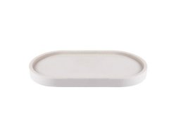 Pill-shaped Bathroom Tray Bone White