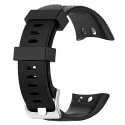 Lokeke For Garmin Swim 2 Replacement Wrist Band - Replacement Silicone Wrist Watch Band Strap For Garmin Swim 2 Garmin Forerunner 45S 45 Siicone Black