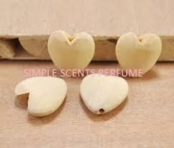 55MM Wooden Heart Bead Natural Sold Per 1 Heart