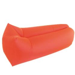 Portable Square-headed Air Inflatable Lazy Sofa 210D - Orange