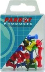 Parrot Push Pins Carded Pack Of 30 - Green