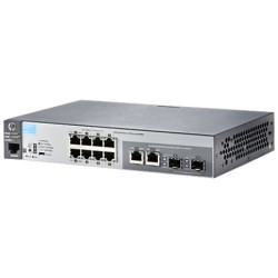 HP Switch 2530-8 8 10 100 Autosensing Ports + 2 10 100 1000 Dual Personality Ports Fixed Desktop 19" Telco Rack Layer2 Managed Lifetime Warranty