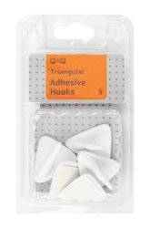 Hooks Plastic Adhesive Triangular