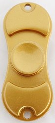 Ats Fidget Toy 2-EDGE Metal Hand Spinner Stress Reducer Edc Focus Relieve Anxiety Matte Gold