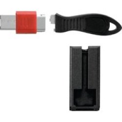 USB Port Lock With Square Cable Guard