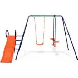 Jeronimo Swing Set With Slide 2 Pieces