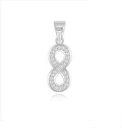 S925 Sterling Silver Infinity Pendant