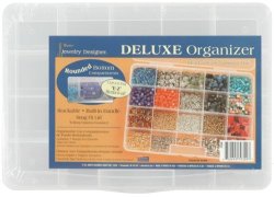 Darice Deluxe Organizer 20 Craft Storage Spaces For Beads Small Parts And Supplies 10.68 X 7.56 X 1.68 Inches