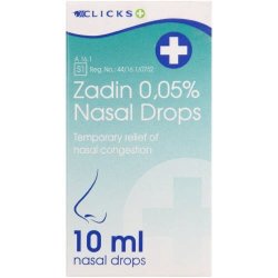 Zadin 0.05% Nasal Drops 10ML