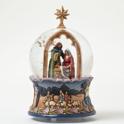 Jim Shore "one Starry Night"-nativity Musical Waterball