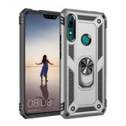 Shockproof Armor Stand Case For Huawei P20 Lite ANE-LX1 Silver