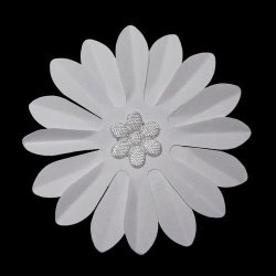 10x White Paper Flowers