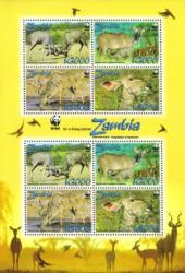 Zambia - 2008 Wwf Greater Kudu Ms Mnh Sg 1053