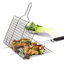 Sunris Non-stick Barbecue Rack Outdoor Camping Grill Rack Bbq Clip Folder Grill Roast Folder Basket Tool Meat Fish Vegetable Bbq Tool