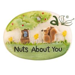 Nuts About You Decorative Pebble
