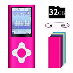 G.g.martinsen Versatile MP3 MP4 Player With Support Photo Viewer MINI USB Port 1.8 Lcd Digital MP3 Player MP4 Player Video media music Player White On Pink