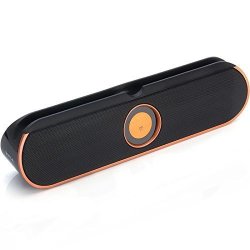Bargainport Universal Orange Color Bluetooth Wireless Portable Stereo Speaker With Stand For Huawei P10 Plus VKY-L29