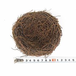 HEALLILY Handmade Bird Nest Artificial Nest with Egg Decorative Bird Nest  for Shooting Props Home Decor