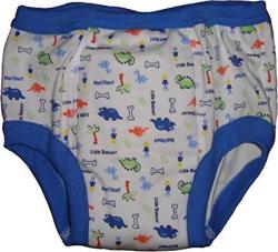Baby Pants Adult - My First Training Pants - XL Blue Dinosaur