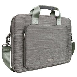 Evecase Briefcase Messenger Bag Case With Shoulder Strap And Handle For Lenovo G50 Y50 Ideapad 15.6-INCH Laptop Gray