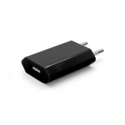 USB Wall Plug - Black - 2+