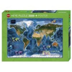 Heye Jigsaw Puzzle - Satellite Map 2000 Pieces