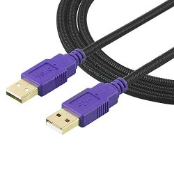 Vsile USB 2.0 Type A Male To Type A Male Extension Cable USB 2.0 High Speed Am To Am 10FT 3M