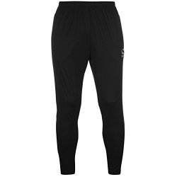 Sondico Mens Strike Training Pants Trousers Jogging Bottoms Lightweight Zip Black Large