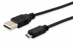 Equip 128594 USB 2.0 To Micro B Black Cable - 1M