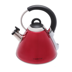 Snappy Chef 2.2L Red Whistling Kettle - KERE002