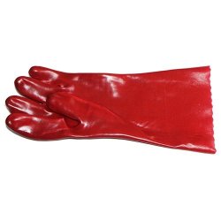 Pinnacle Pvc Open Cuff Smooth Palm Safety Gloves - 35CM