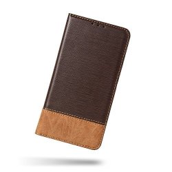 Sony Xperia Z5 Premium Case New Fashion Premium Leather Flip Wallet Case With Credit id Card Slot For Sony Xperia Z5 Premium - Brown
