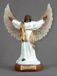 American African Golden Open Armed Angel Figurine
