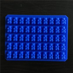 Harko 50 Cavity Silicone Gummy Bear Mold - Navy Blue