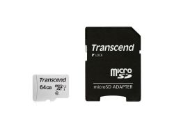 Transcend 64GB Micro Sd Xc 300S Uhs-i With Adaptor