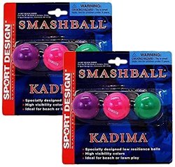 Sport Design Replacement Beach Balls For Beachball Smashball Kadima Watercolors Set Of 6