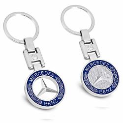 ROYAGO New Car Key Chains 3D Metal Emblem Pendant Car Logo Key Ring For Bmw Mercedes Benz Vw Audi For Benz