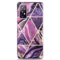Geometric Fashionable Marble Design Phone Cover For Samsung A73