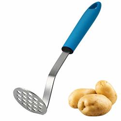 Potato Masher Stainless Steel - Premium 18 8 Stainless Steel Potato Ricer With Comfortable Handle Great For Making Mashed Potatoe Banana Bread Easy To Clean And Use