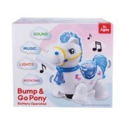 Bump & Go Pony - Baby Toys - Lights & Sounds - Battery Operated