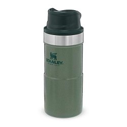Stanley The Legendary Classic Vacuum Trigger-action Travel Mug .35L Hammertone Green Stainless Steel Double-wall Vacuum Insulation Water Bottle Leakproof Dishwasher Safe Car Cup Compatible Bpa-free