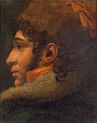 Anne-louis Girodet De Roussy-trioson Portrait Of Joachim Murat 1800-1810 The State Hermitage Museum St Petersburg 30" X 24" Fine Art Giclee Canvas Print Unframed Reproduction