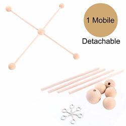 Haojie Baby Natural Wooden Mobile Hanger Mobile Kit Crib Mobile