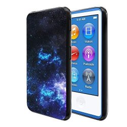 Fincibo Case Compatible With Apple Ipod Nano 7 7TH Generation Flexible Tpu Soft Gel Skin Protector Cover Case For Ipod Nano 7 - Galaxy Star Space