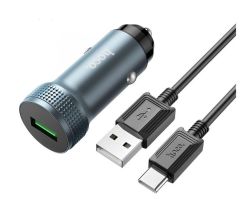 Fast Type C Car Charger USB Port 18WATTS With USB To Type C Cable 1M-Z49A