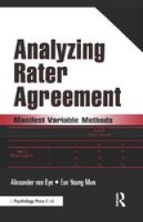 Analyzing Rater Agreement: Manifest Variable Methods with CDROM