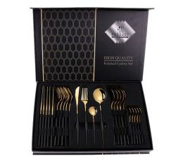 Exquisite 24 Piece Stainless Steel Cutlery Set - Rust-resistant